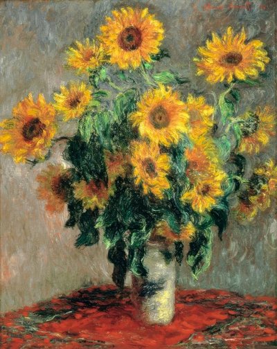 Buket af sole af Claude Monet