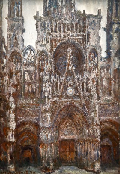 Katedralen i Rouen, portaludsigt, Brown Harmony af Claude Monet
