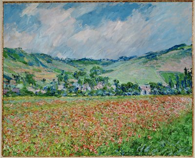 Valmuemark (olie på lærred) af Claude Monet