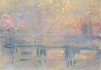 Charing Cross Bridge, ca. 1900 (olie på lærred) af Claude Monet