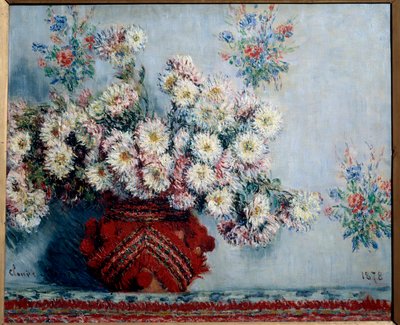 Krysantem-maleri af Claude Monet (1840-1926) 1878, olie på lærred, Dim. 0,54x0,65 m Paris, musee d