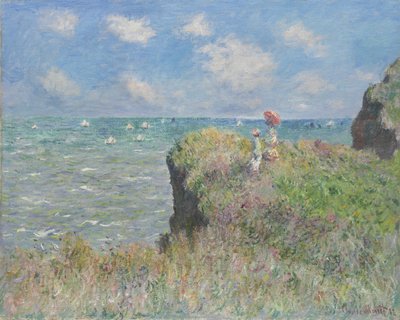 Cliff Walk ved Pourville, 1882 af Claude Monet