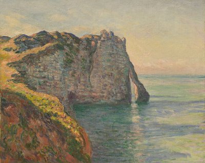 Cliff og Porte dAval, 1885. af Claude Monet
