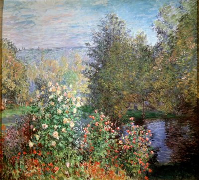 Hjørne af haven i Montgeron, c1876. af Claude Monet