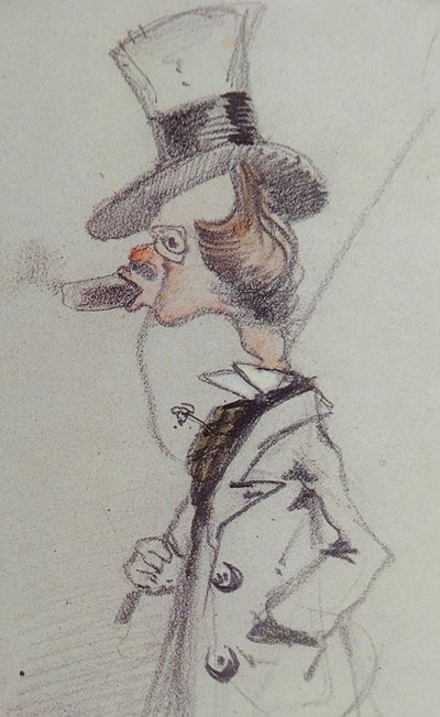 Dandy med en cigar Dandy au Cigare, ca 1857 af Claude Monet