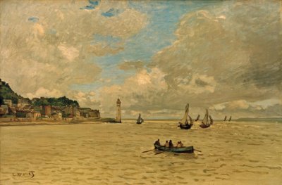 Honfleur fyrtårn af Claude Monet