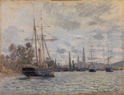Seinen ved Rouen af Claude Monet