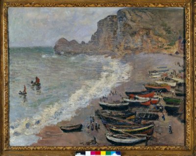 Etretat: stranden ved Porte d