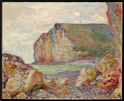 Cliffs of the Petites-Dalles, 1884 af Claude Monet