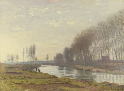Arm of the Seine ved Argenteuil (Petit Bras de la Seine, Argenteuil). 1872 af Claude Monet