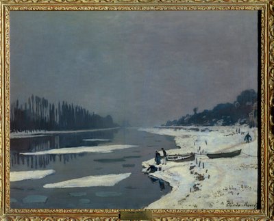 Isterninger på Seinen ved Bougival, Yvelines Maleri af Claude Monet (1840-1926) Dim 0,65 x 0,81 m Paris Louvre museum Obligatorisk omtale: Donation Helene og Victor Lyon af Claude Monet