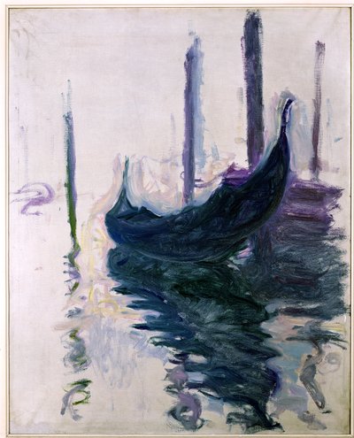 Gondoler i Venedig, 1908 af Claude Monet
