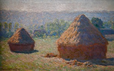Høstak, slutningen af sommeren af Claude Monet