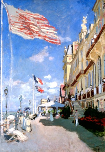 Hotel des Roches Noires, Trouville, 1870 af Claude Monet