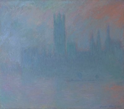 Houses of Parliament i tågen 1903 (Olie på lærred) af Claude Monet