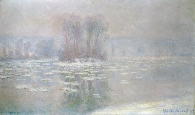 Is ved Bennecourt, 1898 af Claude Monet