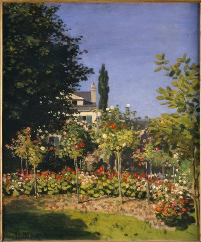 Blomstrende have af Claude Monet