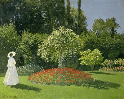 Jeanne Marie Lecadre i haven af Claude Monet