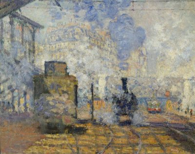 Gare Saint-Lazare af Claude Monet