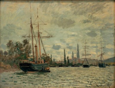 La Seine à Rouen (Seinen ved Rouen) af Claude Monet