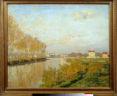 Seinen ved Argenteuil. Maleri af Claude Monet (1840-1926) af Claude Monet