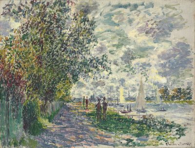 Banken af ​​Petit-Gennevilliers, 1875 af Claude Monet