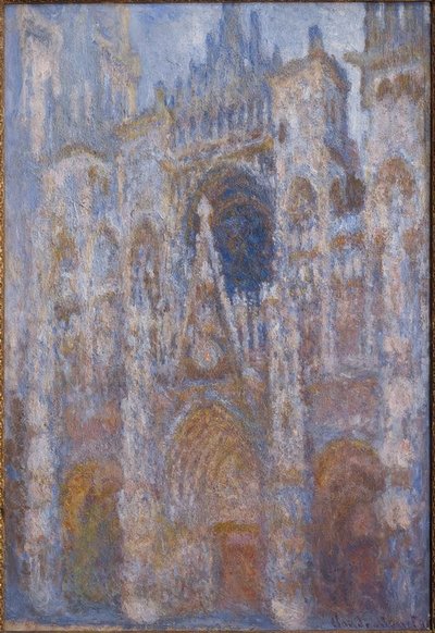 Rouen katedral. Porten, morgensol. harmoni af Claude Monet
