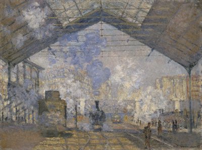 Saint-Lazare-stationen af Claude Monet