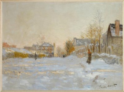 Sne i Argenteuil af Claude Monet