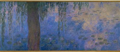 Åkandedammen med piletræer, Le Matin aus piletræer af Claude Monet