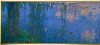 Åkandedammen med piletræer, Pilemorgen af Claude Monet