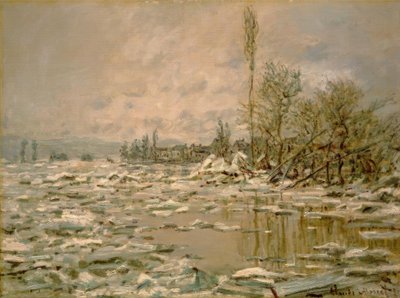 Debaklet, gråvejr af Claude Monet