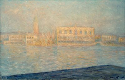 Hertugpaladset set fra Saint-Georges Majeur af Claude Monet