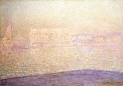 Hertugpaladset set fra Saint-Georges Majeur, 1908 af Claude Monet