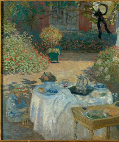 Frokost i Monets have i Argenteuil af Claude Monet