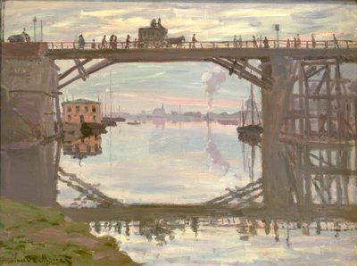 Træbroen (Die Holzbrücke) af Claude Monet