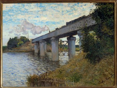 Jernbanebroen ved Argenteuil Maleri af Claude Monet (1840-1926) 1873 Søn. 0,55x0,72 m Paris, musee d