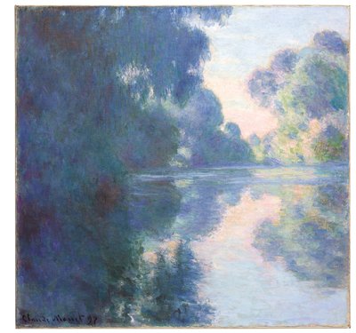 Morgen på Seinen, 1897 af Claude Monet