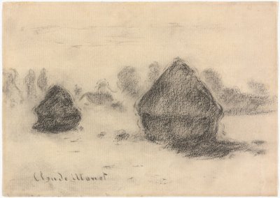 Monet - Stakke af hvede, 1891, 2013.986 af Claude Monet