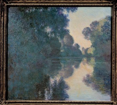 Morgen på Seinen nær Giverny af Claude Monet