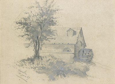 Moulin på Lezarde, 1857 af Claude Monet