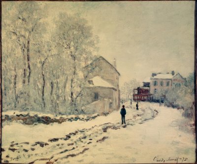 Sne i Argenteuil af Claude Monet