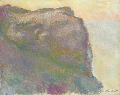 On the Cliff, Petit D"Ailly; On the Cliff, at Petit Ailly, 1896 af Claude Monet