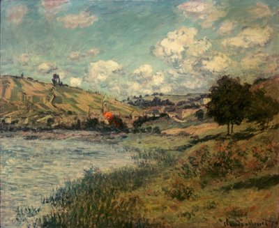 Landskab, Vétheuil af Claude Monet