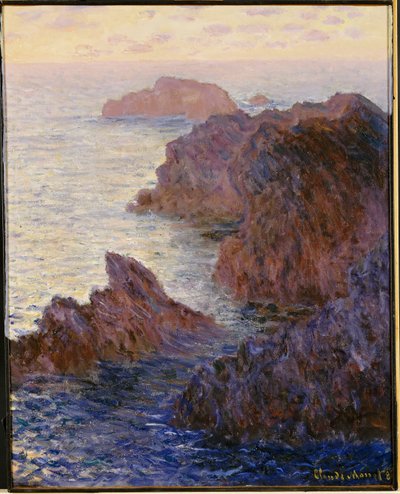 Point de Rochers, Port-Goulphar af Claude Monet