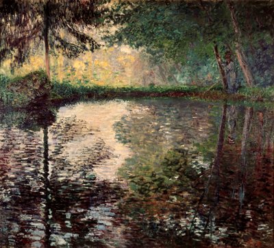 Dam ved Montgeron, c1876. af Claude Monet