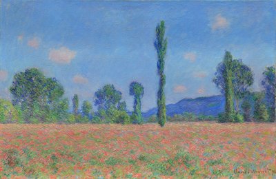 Valmuemark (Giverny) af Claude Monet