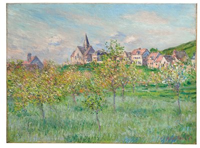 Forår i Giverny, eftermiddagseffekt, 1885 af Claude Monet