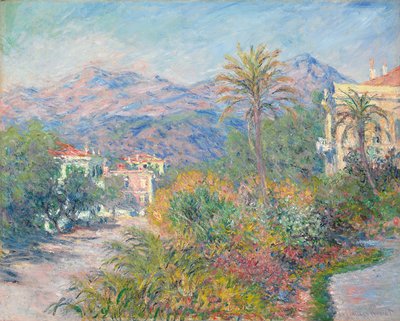 Roman Road ved Bordighera; Romersk vej i Bordighera, 1884 af Claude Monet