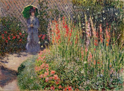Afrundet blomsterbed, 1876 af Claude Monet